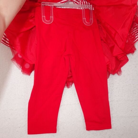 NEW Counting Daisies Christmas 2 Piece Outfit Santa Girls 5 - Picture 6 of 8